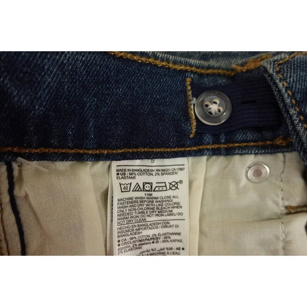 Old Navy Boys Size 5 Medium Wash Denim Built-In Flex Skinny Jeans NWT